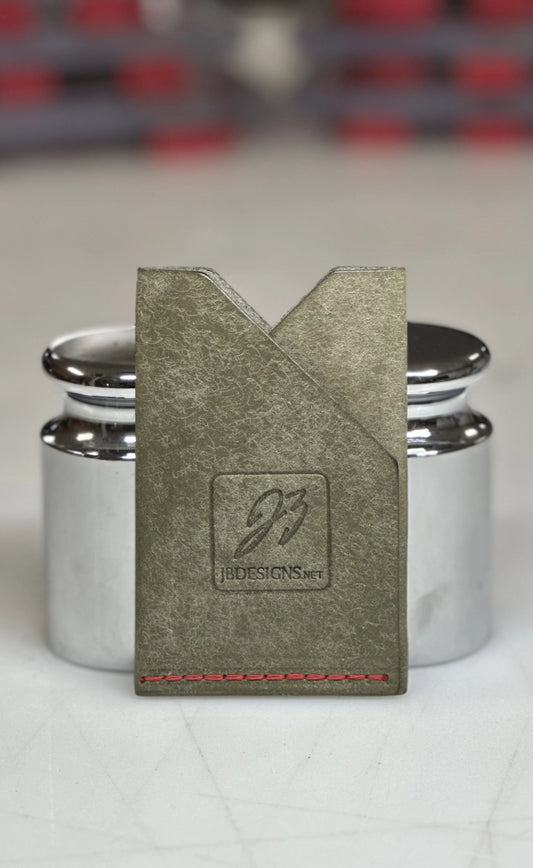 JB Designs Minimalist Wallet - Series 001 (Grey/Green)